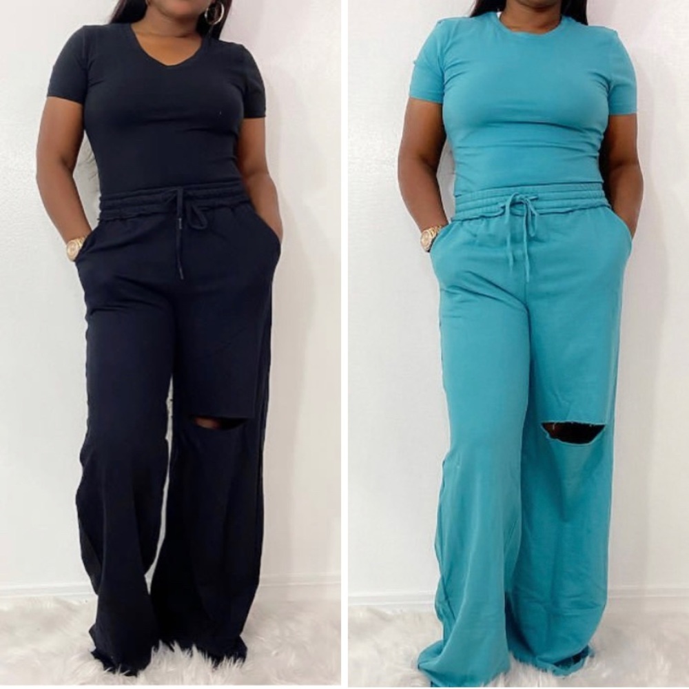 Black and Teal set